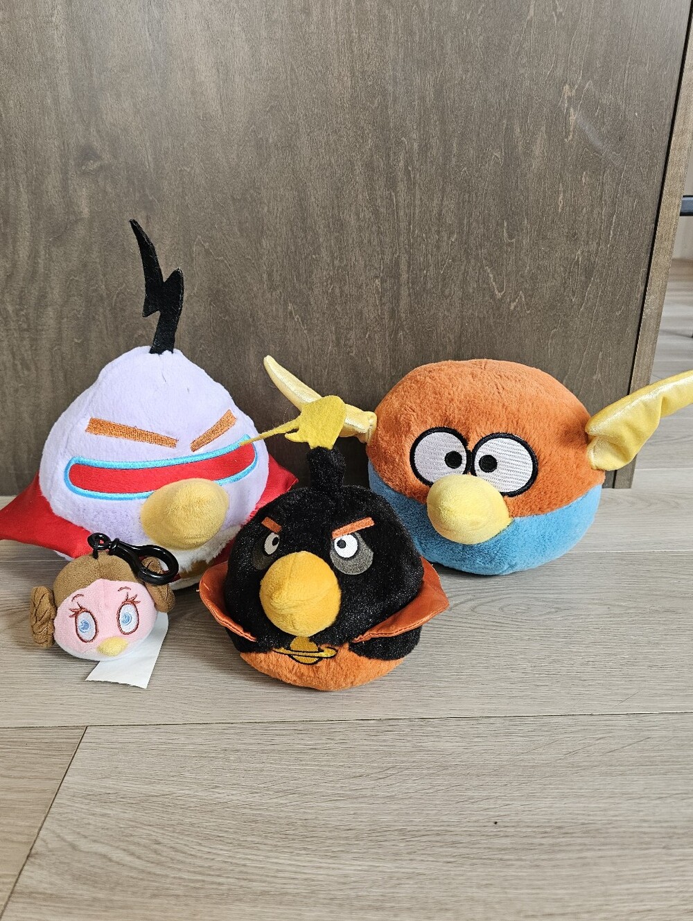 Angry Birds Space & Star Wars Plush Lot Of 4